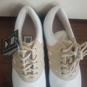 Adidas Adiwear Stripe Leather Golf Shoes/Cleats